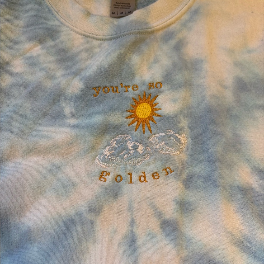 Harry Styles Blue and White Tie-Dye Sweatshirt